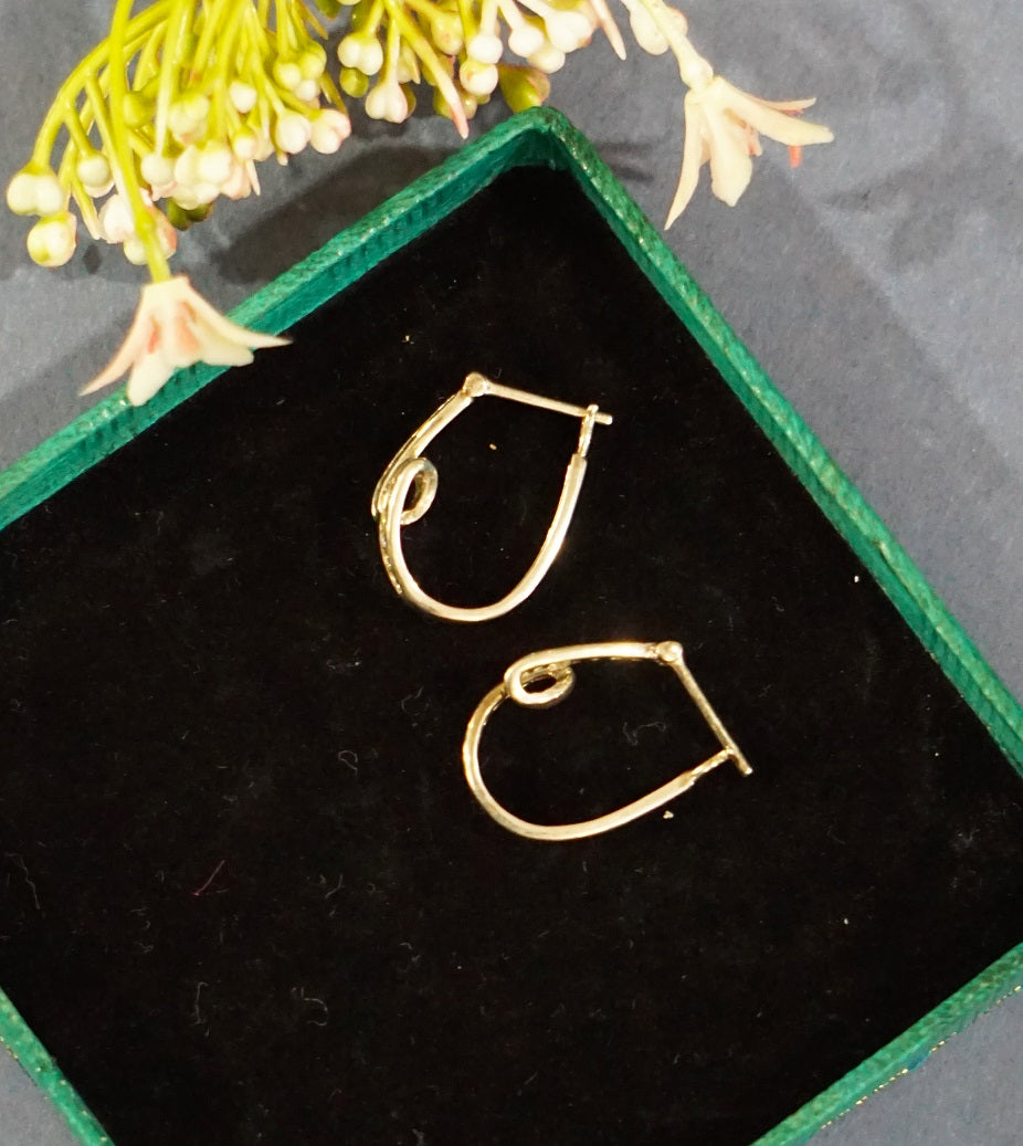 Silver Twisted Dangler Earrings