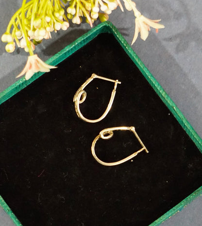 Silver Twisted Dangler Earrings