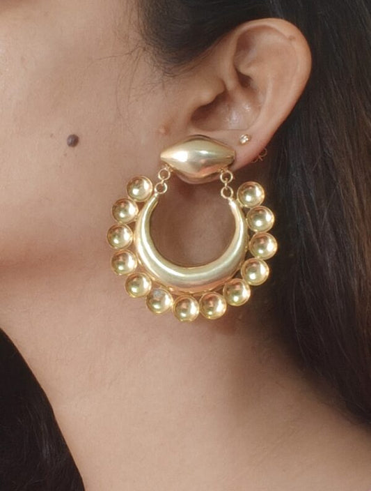Gold Rush Chand Dome Earrings