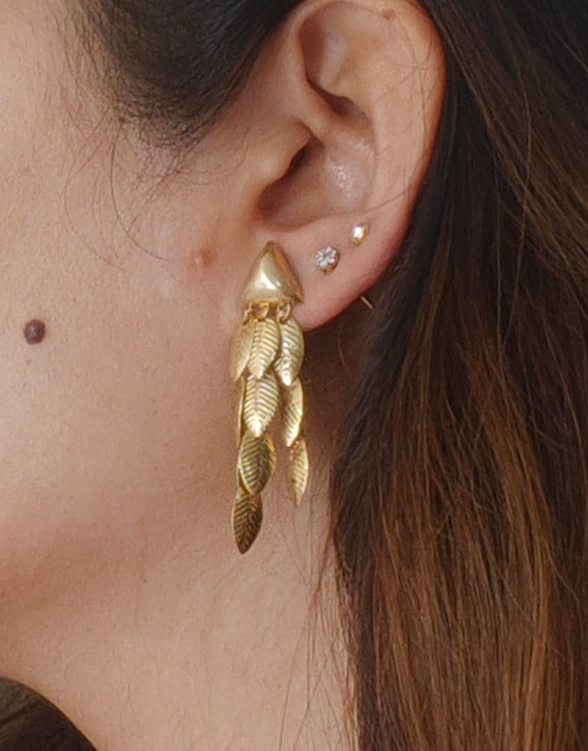Gold Rush Triangle Drop Earrings