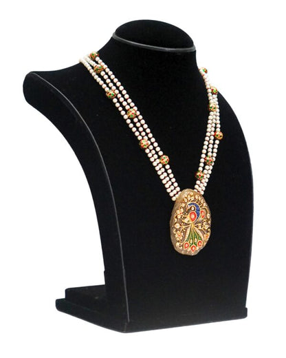 Peacock Chalcedony Necklace