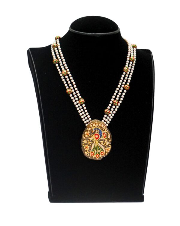 Peacock Chalcedony Necklace