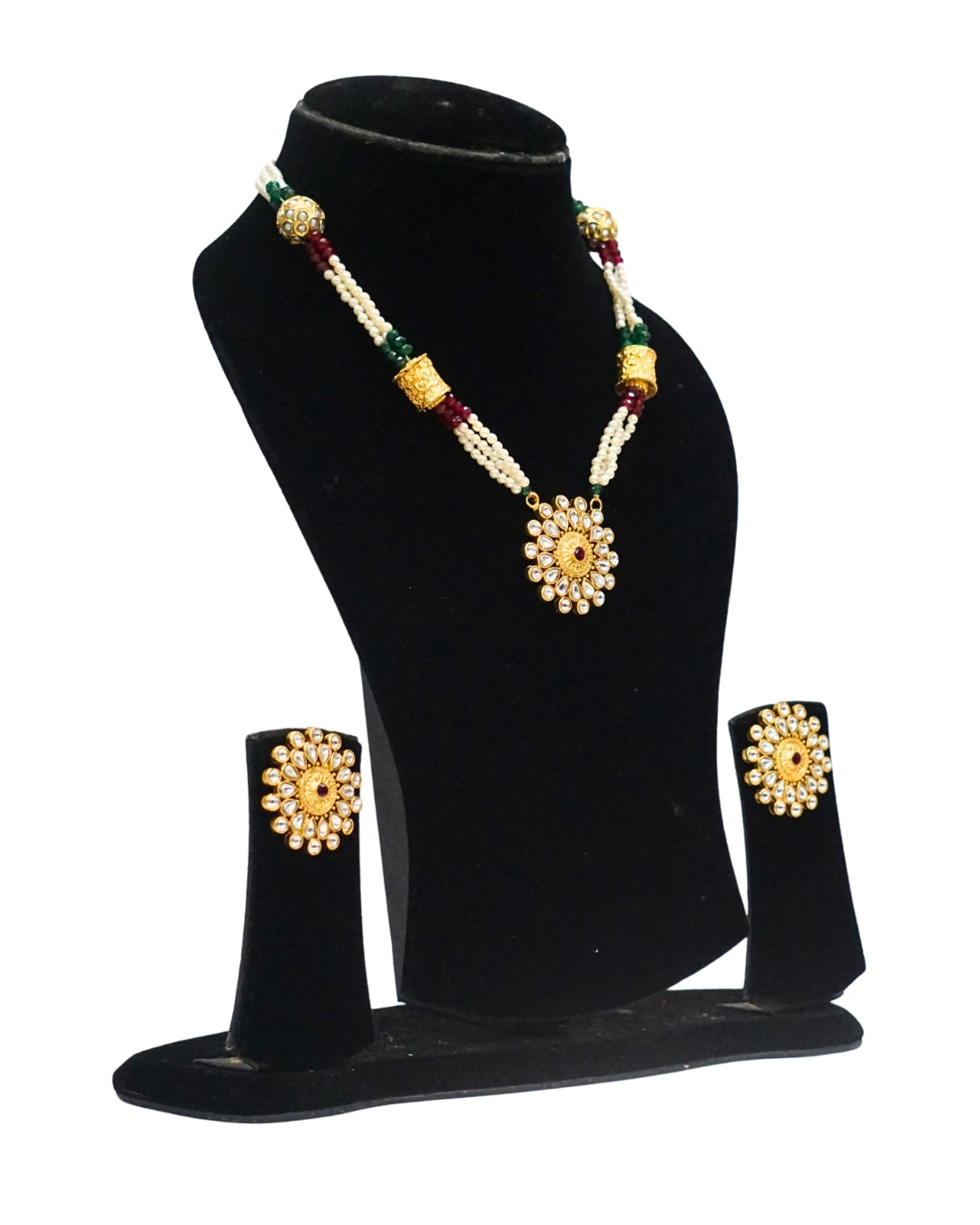 Alankar Kundan Floral Necklace Set
