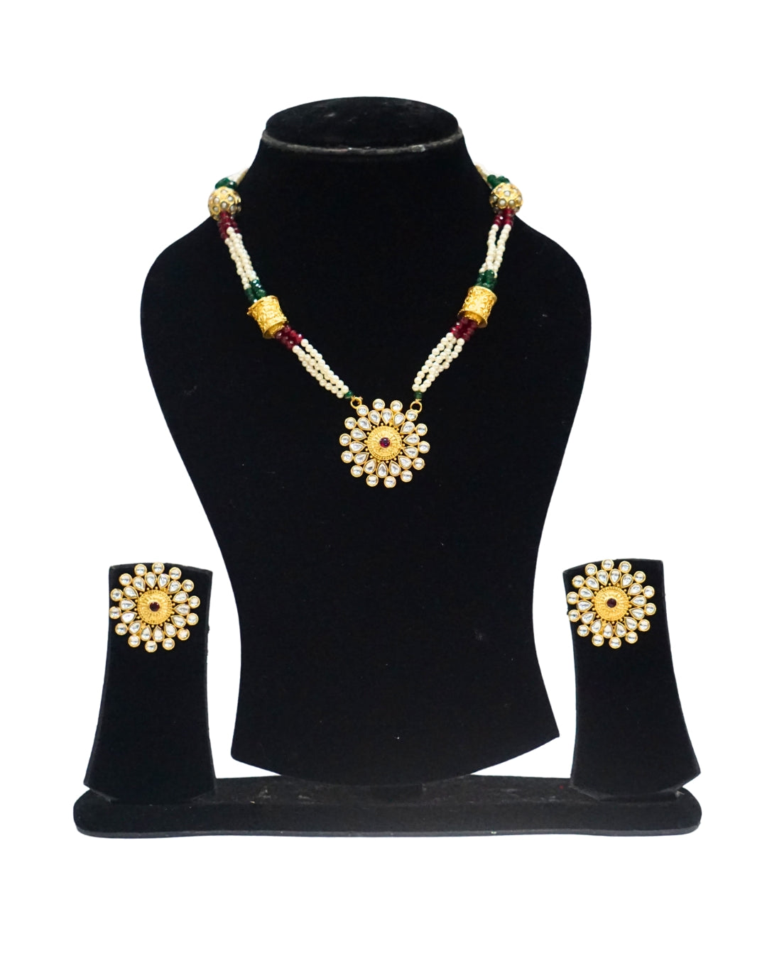 Alankar Kundan Floral Necklace Set