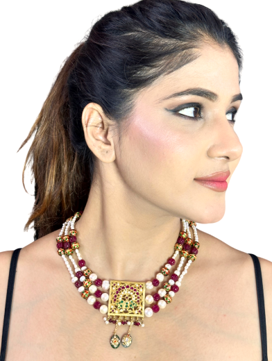 Maharani Peacock Necklace