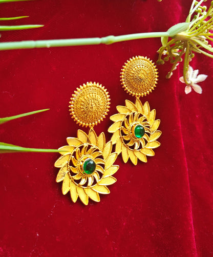 Alankar Sun Temple Dangler Earrings
