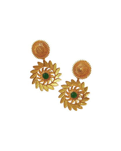 Alankar Sun Temple Dangler Earrings
