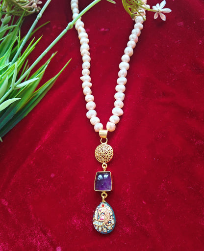 Alankar Pearl Fusion Necklace