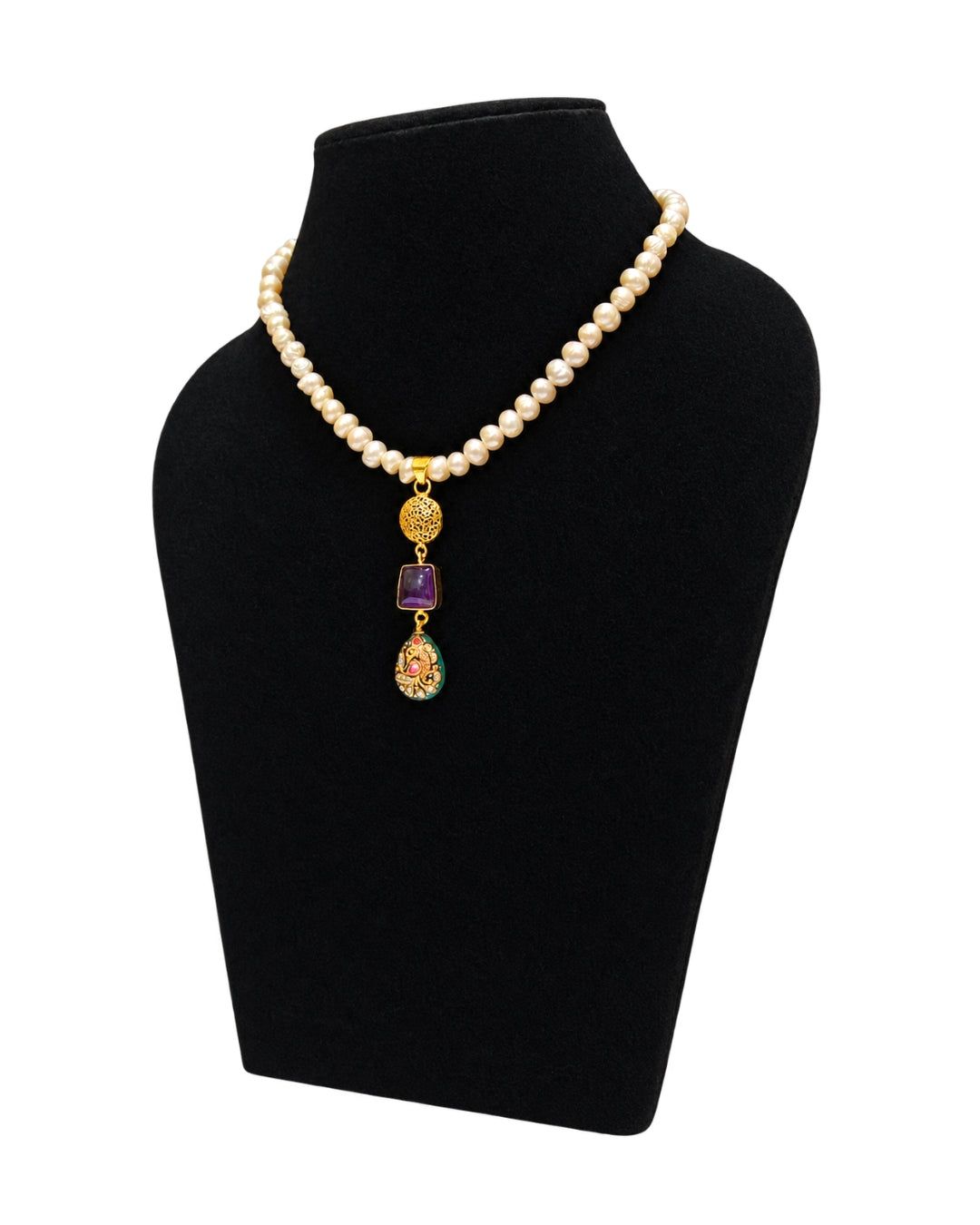 Alankar Pearl Fusion Necklace