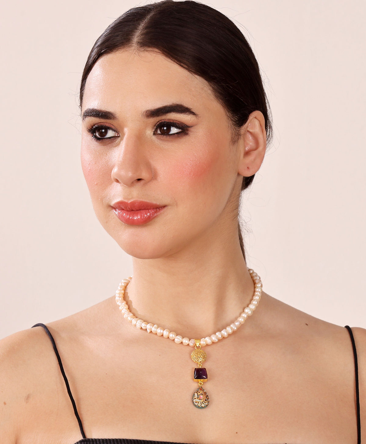 Alankar Pearl Fusion Necklace