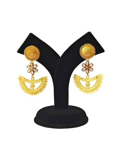 Alankar Kundan Fauna Chandbali Earring