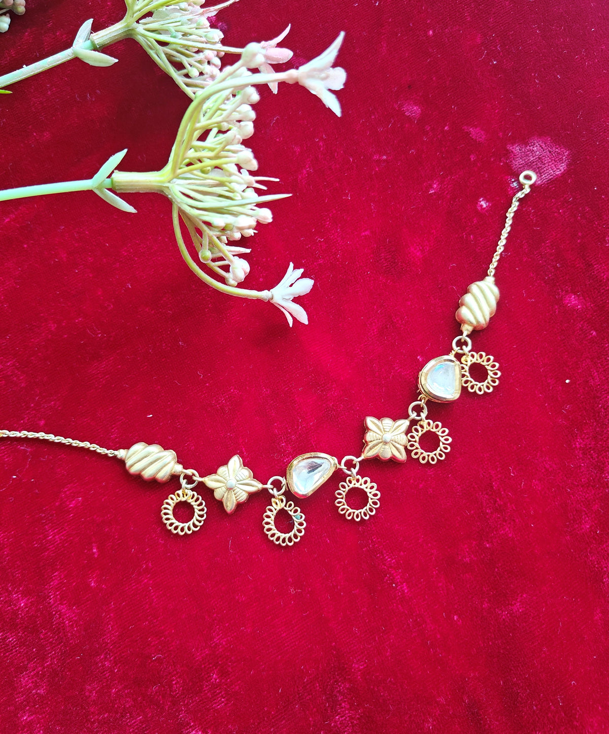 Alankar Kundan Charms Bracelet