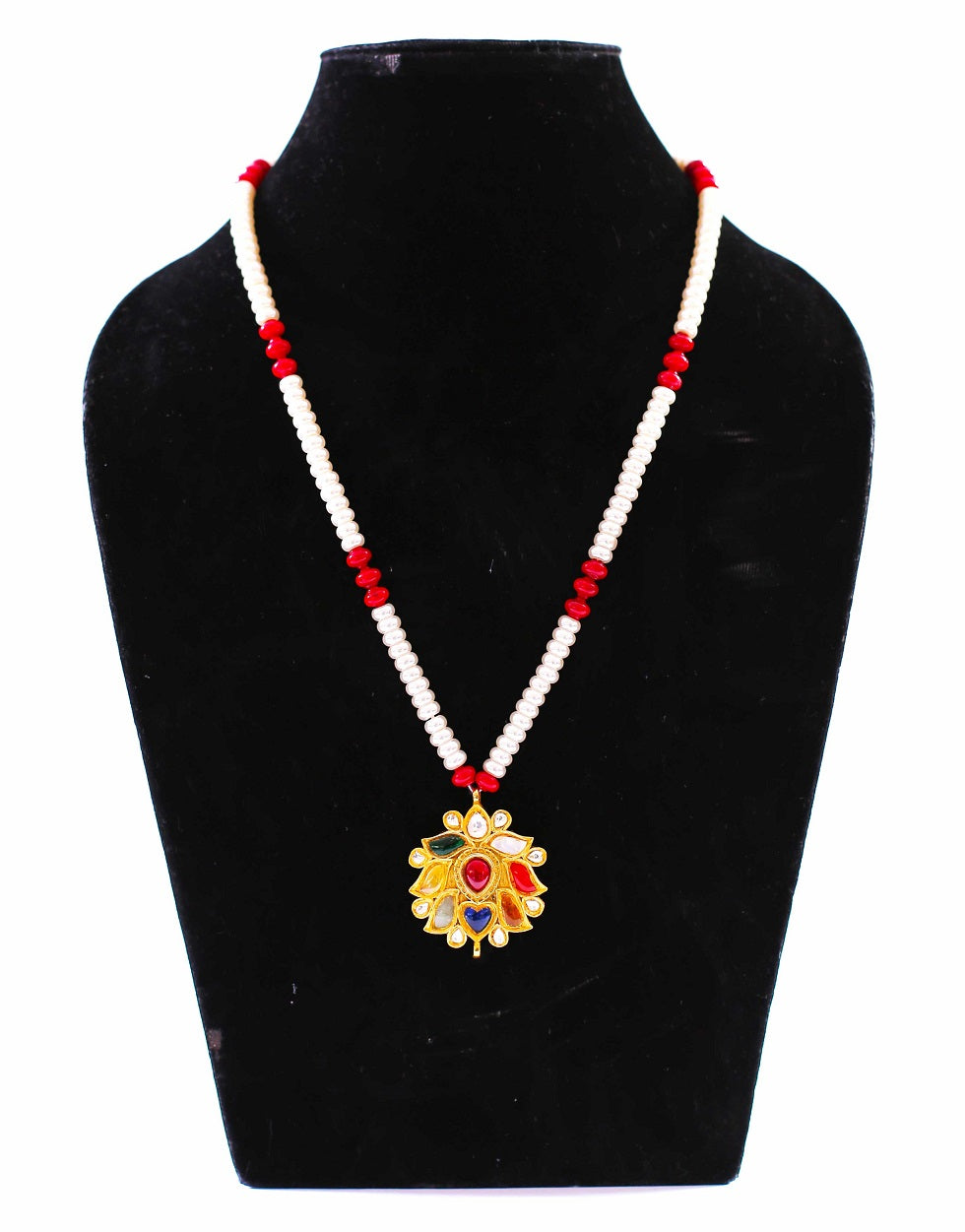 Navratna Pearl Necklace