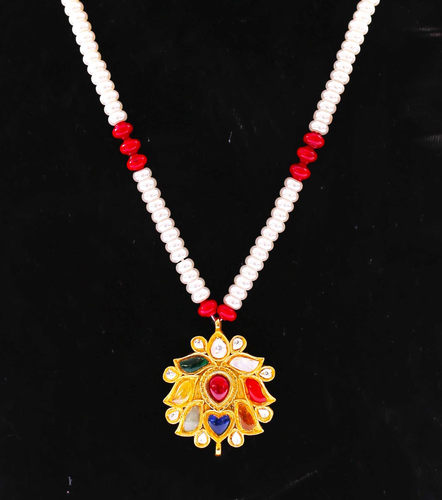 Navratna Pearl Necklace