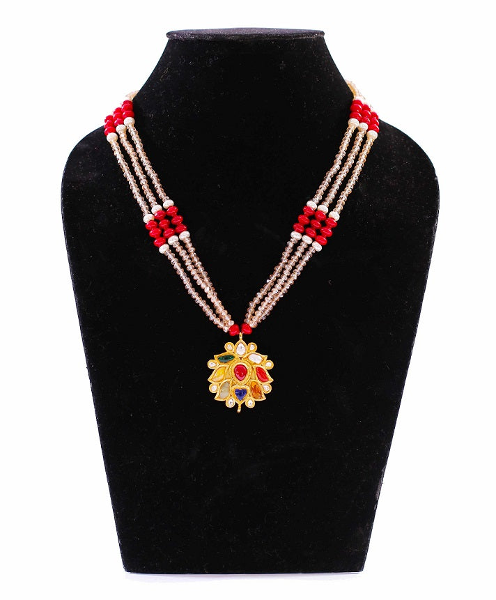 Navratna Citrine Necklace
