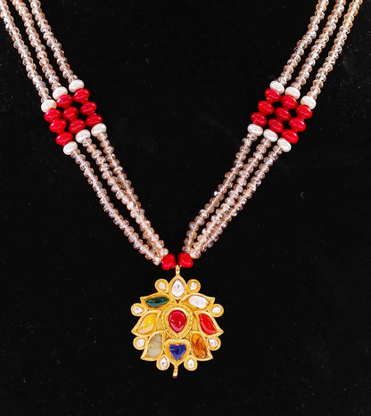 Navratna Citrine Necklace