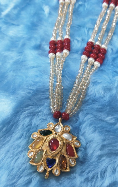 Navratna Citrine Necklace