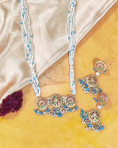 Aari Round Designer Necklace Set