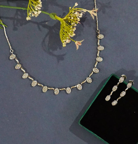 Oval Designer Necklace Set