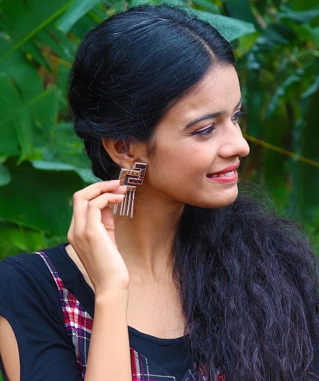 Citrine & Pink Musical Earrings