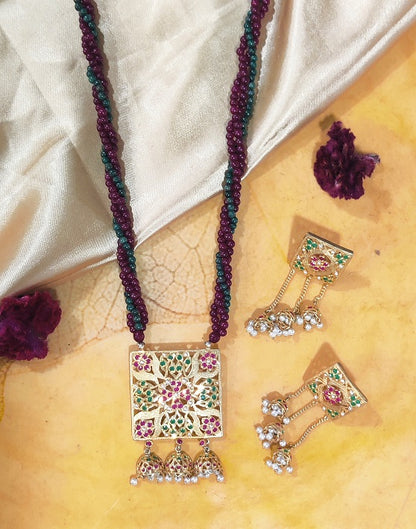 Aari Square Jhumka Set