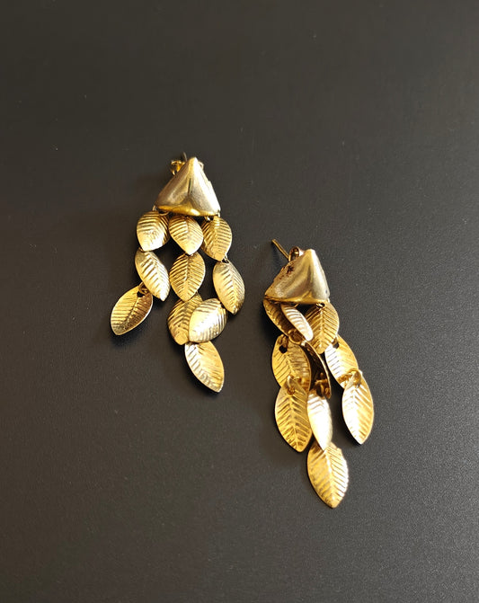 Gold Rush Triangle Drop Earrings