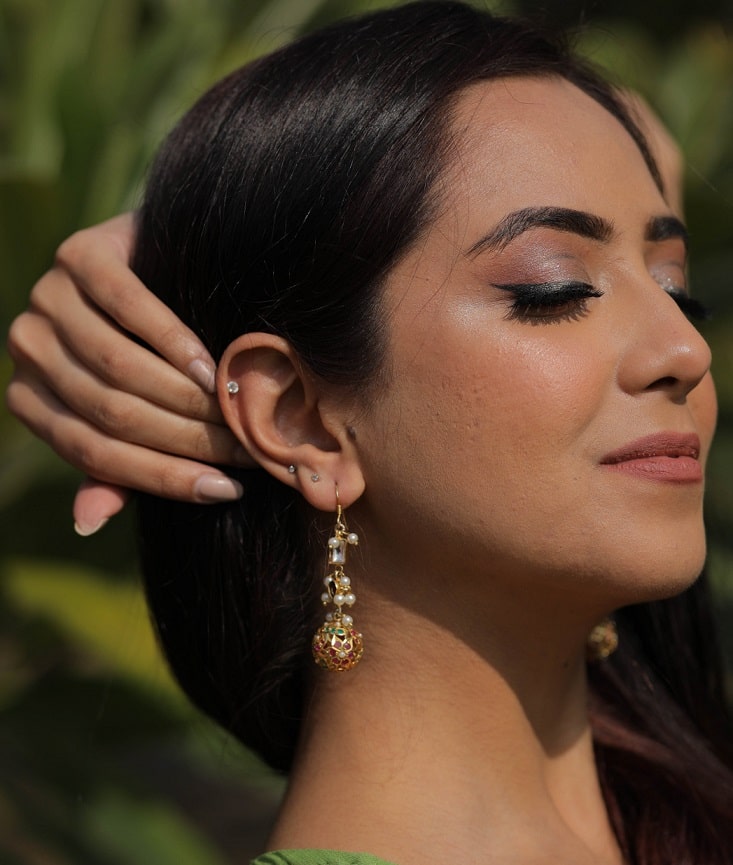 Bridal Aari Drop Earring