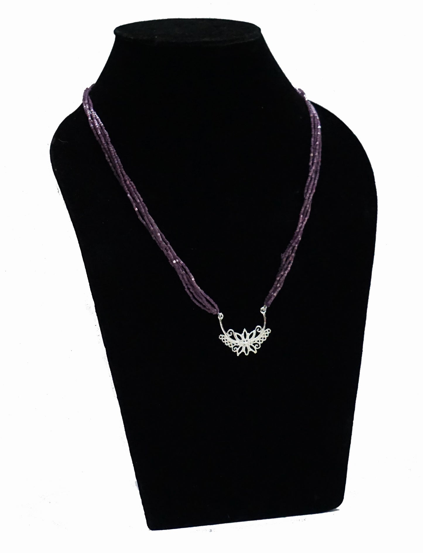 Purple Pendant Necklace
