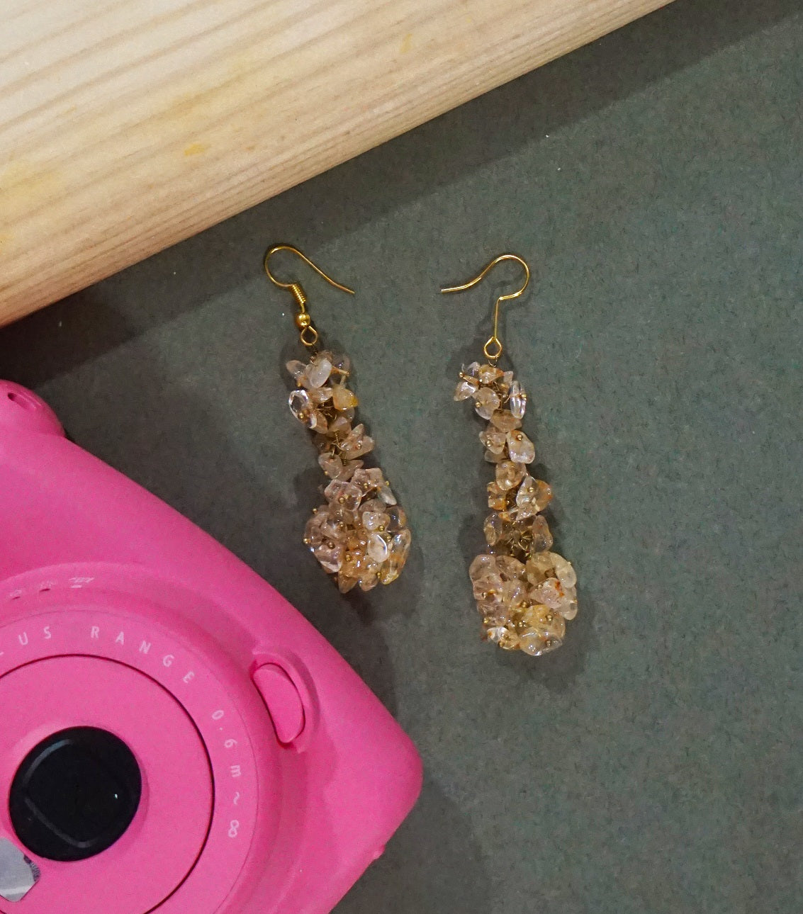 Amber Cluster Dangler