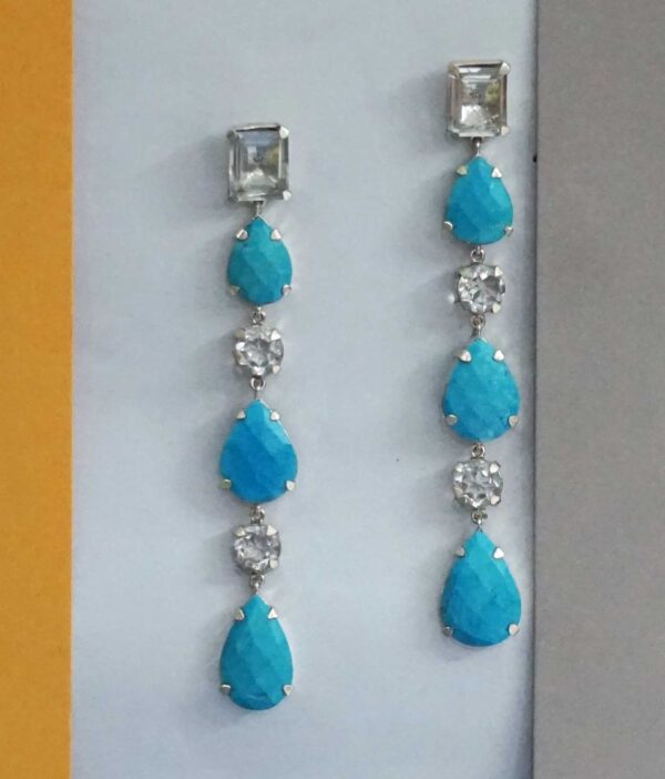 Turquoise Stylo Danglers