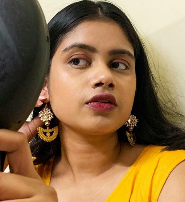 Kundan Meena Bead Dangler
