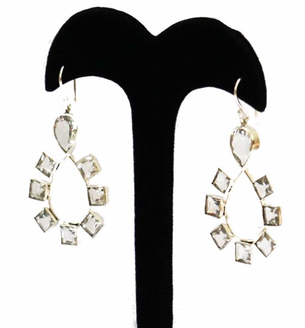 White Pear Earrings
