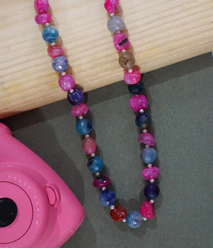 Mixed Pink Beads Necklace