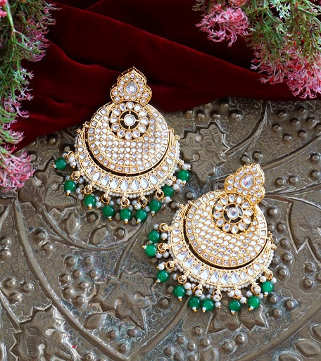 Alankar Green Bridal Chandbali