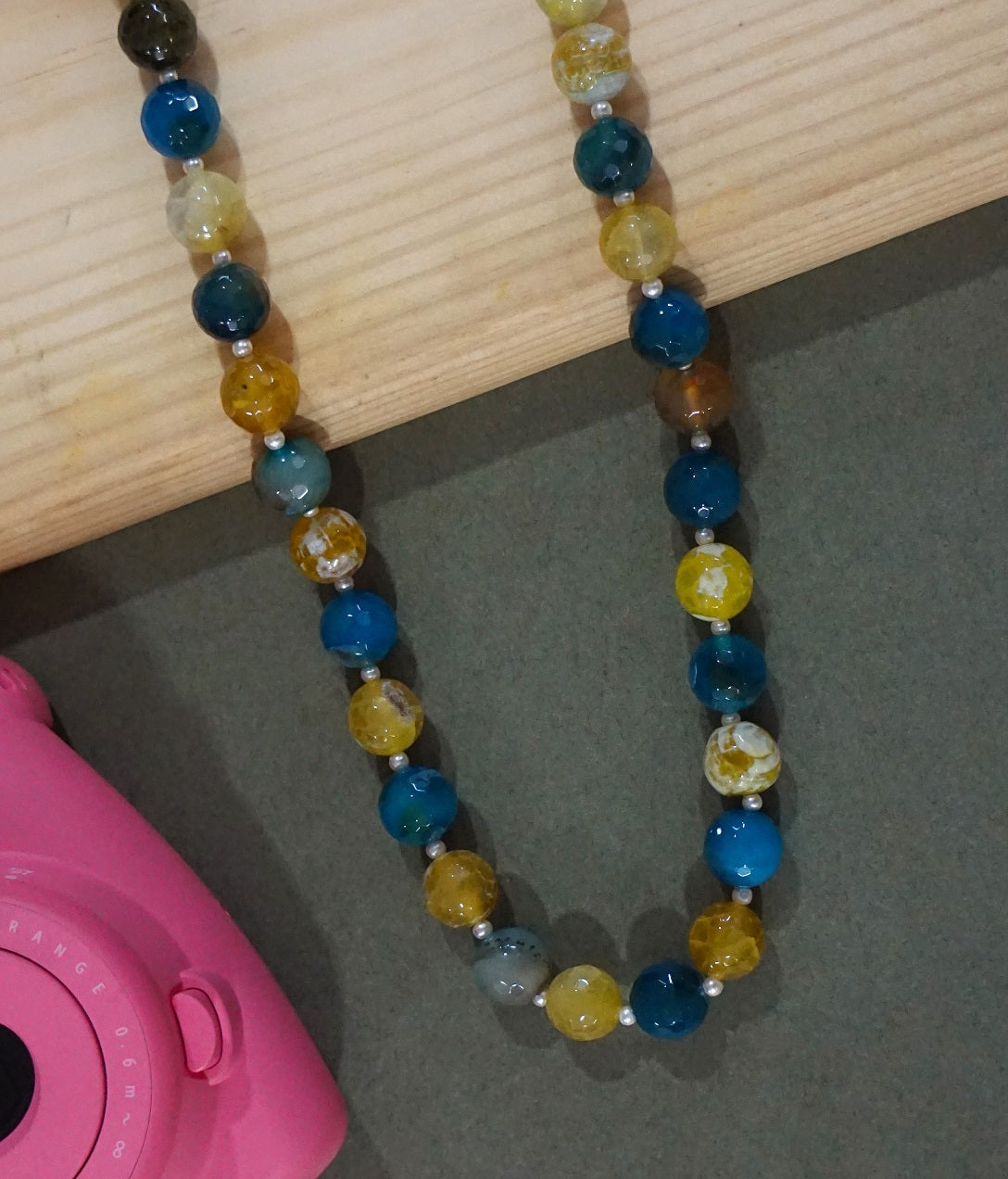 Mixed Yellow Beads Necklace