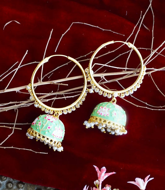 Alankar Green Jhumka