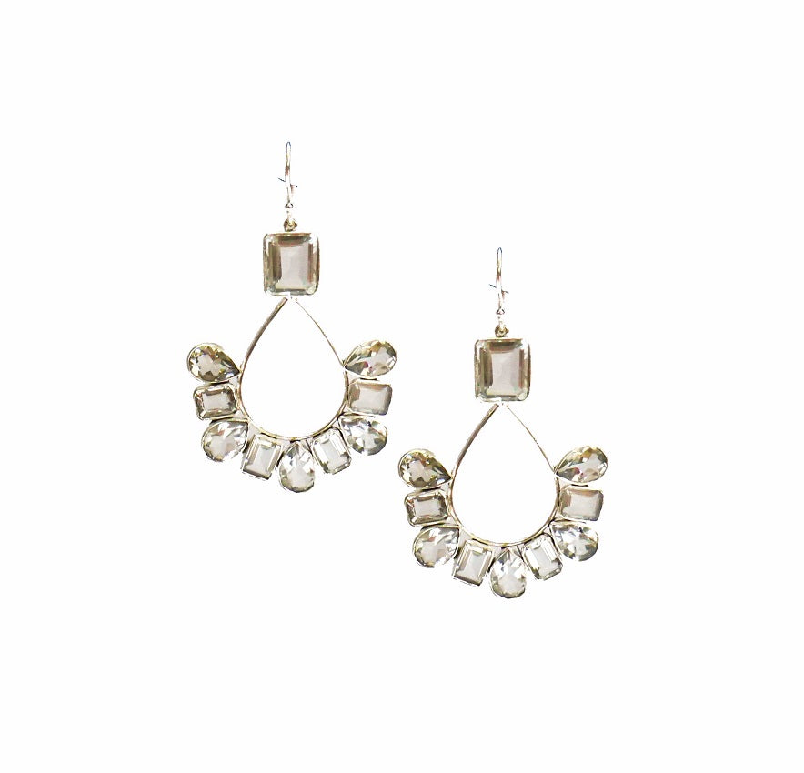 Pear Mixed Drop Earrings