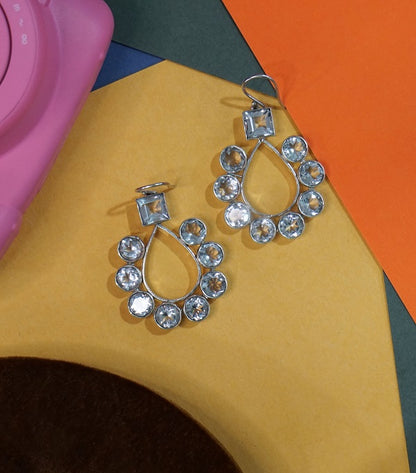Pear Mixed Drop Earrings