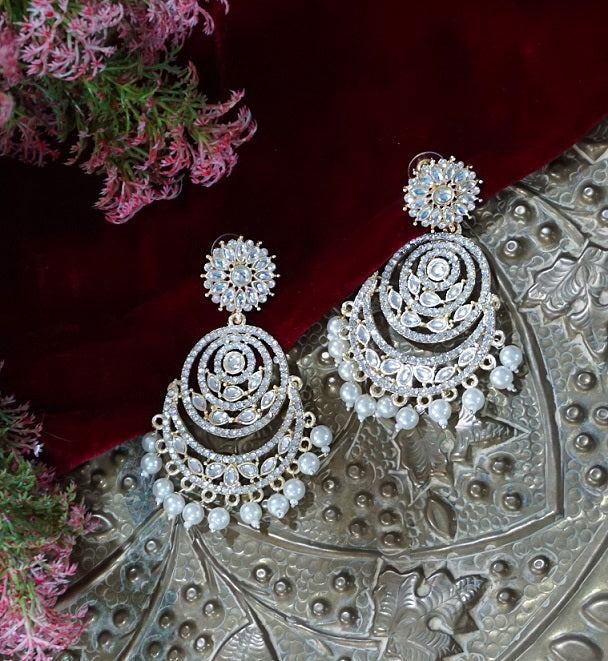 Alankar Kundan Chandbali Earring