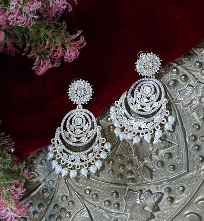 Alankar Kundan Chandbali Earring