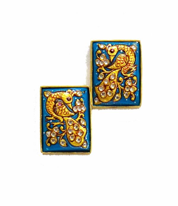 Turquoise Rectangle Stud