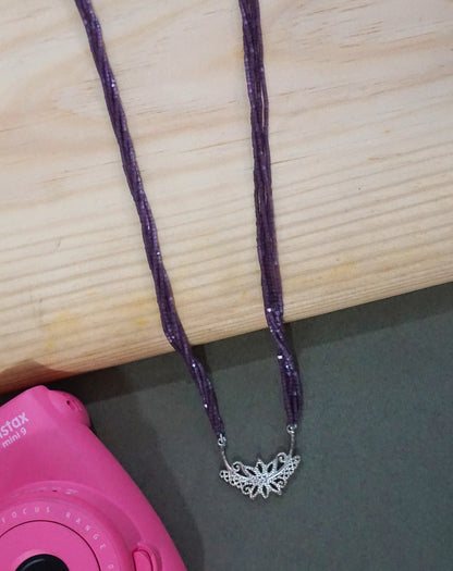 Purple Pendant Necklace