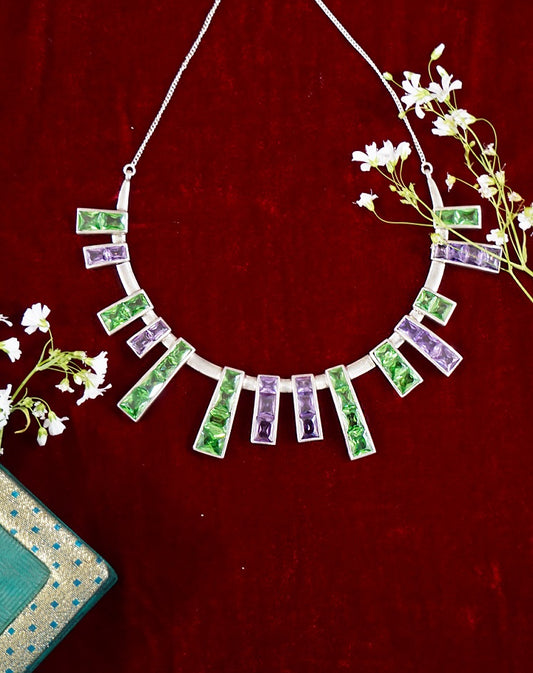 Green & Purple Musical Necklace