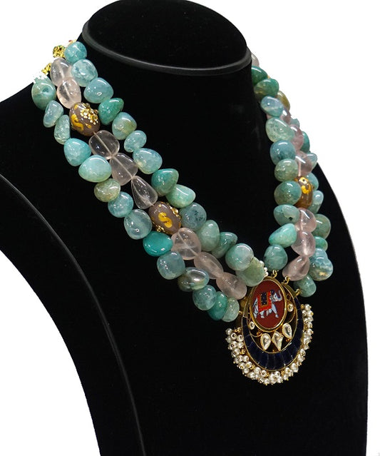 Chitrakari Elephant Necklace