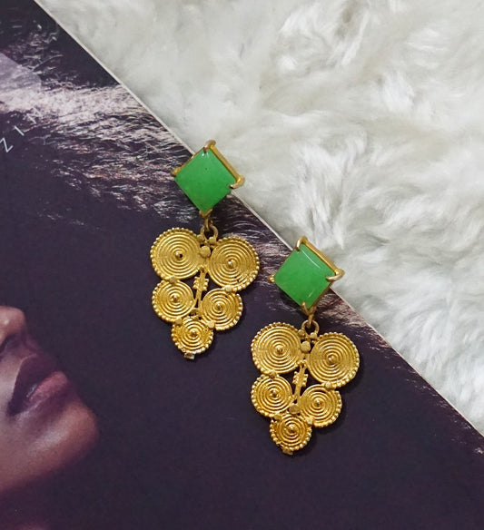 Jade Spiral Dangler