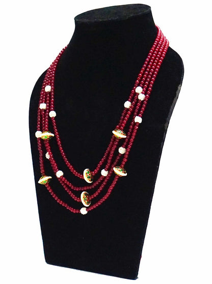 Layered Red Necklace