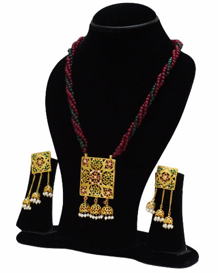 Aari Square Jhumka Set