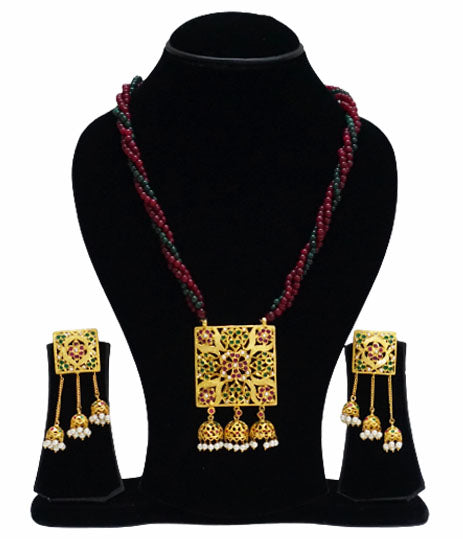 Aari Square Jhumka Set