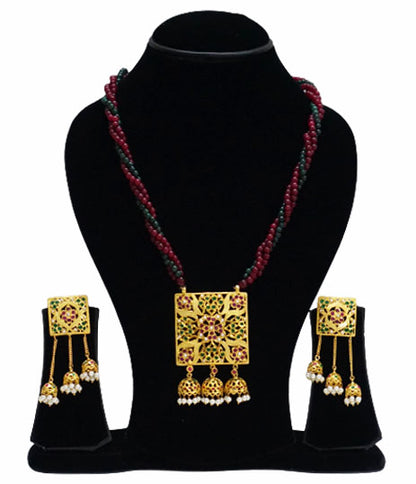 Aari Square Jhumka Set