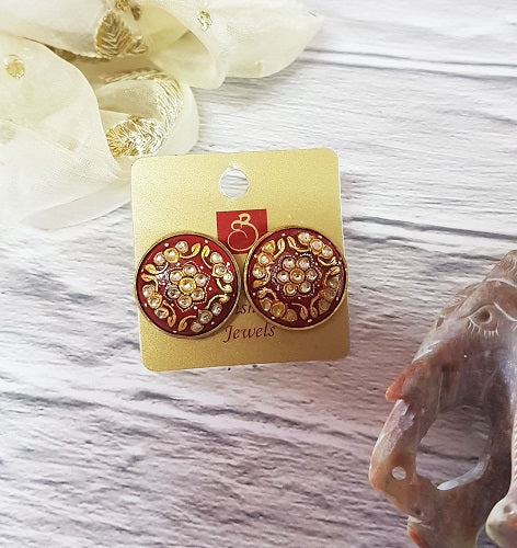 Coral Round Stud